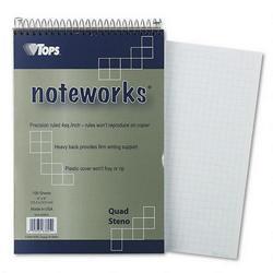 Tops Business Forms Poly Covered Steno Books, 6x9, 100 Sheets, Gold Metallic Cover