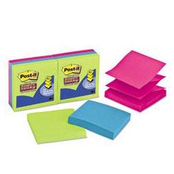 3M Pop Up Notes, Super Sticky, 3 x 3, Canary Yellow, 12/Pack