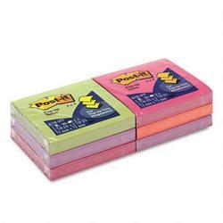 3M Post it® Pop Up 3 x 3 Note Pad Refills, Sweet Pea Colors, 6/Pack