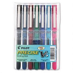 Pilot Corp. Of America Precise® V5 Rolling Ball Pen, Extra Fine Point, Seven Pen Pack