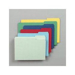 Smead Manufacturing Co. Pressboard File Folders, Top Tab, Letter, 2/5 Cut, Gray Green, 25/Box