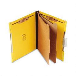 Gussco Manufacturing Pressboard Hanging Expanding Classification Folders, Letter Size, Bright Yellow