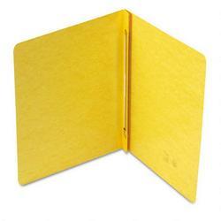 Smead Manufacturing Co. Pressboard Side Opening Report Cover with Holes 8 1/2 C to C, 11x8 1/2, Yellow