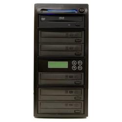 Produplicator 5 Burner 20X DVD CD Duplicator Machine (Standalone Audio Video Copy Tower, Disc Duplication Device)