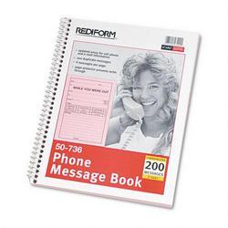 Rediform Office Products Professional Line™ While You Were Out Book, Four 5 1/2x4 Forms/Page, 200/Book
