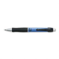 Pilot Corp. Of America Q7 Retractable Gel Ink Roller Ball Pen, Fine Point, Blue Barrel, Black Ink