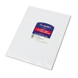 Geographics RSVP Cards, 65 lb., Blank White, Microperforated, 24 Cards/25 Envelopes per Pack
