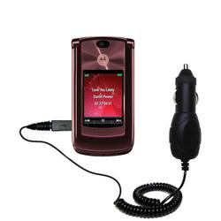 Gomadic Rapid Car / Auto Charger for the Motorola MOTORAZR2 V9 - Brand w/ TipExchange Technology