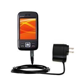 Gomadic Rapid Wall / AC Charger for the ETEN M750 - Brand w/ TipExchange Technology