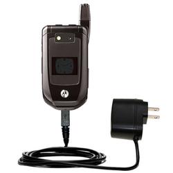 Gomadic Rapid Wall / AC Charger for the Motorola i876 - Brand w/ TipExchange Technology
