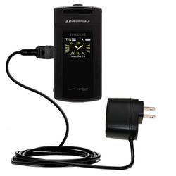 Gomadic Rapid Wall / AC Charger for the Samsung Flipshot - Brand w/ TipExchange Technology