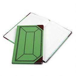 Esselte Pendaflex Corp. Record/Account Book, Green/Red Cover, Journal Rule, 12 1/2 x 7 5/8, 150 Pages