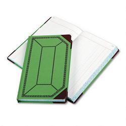 Esselte Pendaflex Corp. Record/Account Book, Green/Red Cover, Journal Rule, 12 1/2 x 7 5/8, 500 Pages