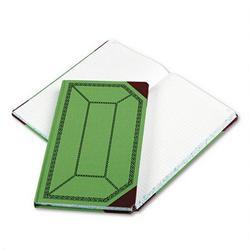 Esselte Pendaflex Corp. Record/Account Book, Green/Red Cover, Record Rule, 12 1/2 x 7 5/8, 300 Pages