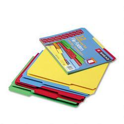 Smead Manufacturing Co. Recycled File Folders, Double Pli Top, 1/3 Cut, Letter, Assorted Colors, 12/Pack