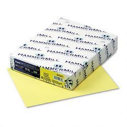 Hammermill Recycled Fore® MP Color Paper, Canary, 20 lb., 8 1/2 x 11, 500/Ream