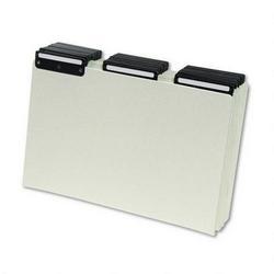 Smead Manufacturing Co. Recycled Green Pressboard File Guides, 1/3 Cut, Blank Metal Tabs, Legal, 50/Box