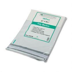 Quality Park Recycled Plain White Poly Mailers with Redi Strip™ Closure, 12 x 15 1/2, 100/Pack
