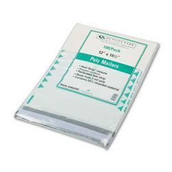 Quality Park Recycled White Poly Mailer with First Class Border, 12 x 15 1/2, 100/Pack