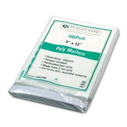 Quality Park Recycled White Poly Mailer with First Class Border, 9 x 12, 100/Pack