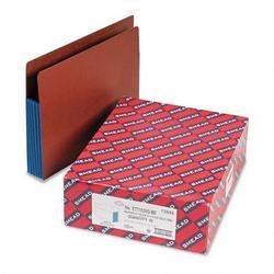 Smead Manufacturing Co. Redrope End Tab File Pockets, Blue Tyvek Gussets, 5 1/4 Expansion, 10/Box (SMD73689)