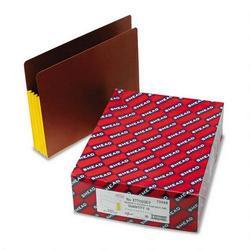 Smead Manufacturing Co. Redrope End Tab File Pockets, Yellow Tyvek Gussets, 3 1/2 Expansion, 10/Box