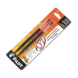 Pilot Corp. Of America Refills for Q7 Retractable Gel Roller Ball Pen, Needle Tip, Black Ink, 2/Pack