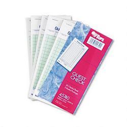 Tops Business Forms Restaurant Guest Check Pad with Receipt Stub, 3 3/8 x 6 1/2, 50/Pd, 5 Pd/Pack