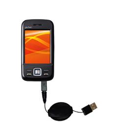 Gomadic Retractable USB Cable for the ETEN M750 with Power Hot Sync and Charge capabilities - Brand