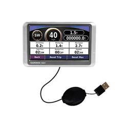 Gomadic Retractable USB Cable for the Garmin Nuvi 200W with Power Hot Sync and Charge capabilities - Gomadic
