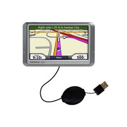 Gomadic Retractable USB Cable for the Garmin Nuvi 205 with Power Hot Sync and Charge capabilities - Gomadic