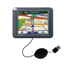 Gomadic Retractable USB Cable for the Garmin Nuvi 255 with Power Hot Sync and Charge capabilities - Gomadic