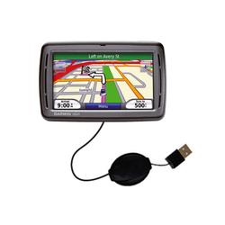 Gomadic Retractable USB Cable for the Garmin Nuvi 860 with Power Hot Sync and Charge capabilities - Gomadic