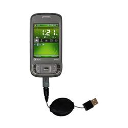 Gomadic Retractable USB Cable for the HTC 8925 with Power Hot Sync and Charge capabilities - Brand w