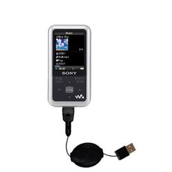 Gomadic Retractable USB Cable for the Sony Walkman NWZ-A716 with Power Hot Sync and Charge capabilities - Go