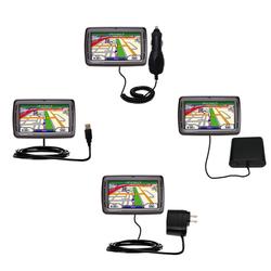 Gomadic Road Warrior Kit for the Garmin Nuvi 860 includes a Car & Wall Charger AND USB cable AND Battery Ext