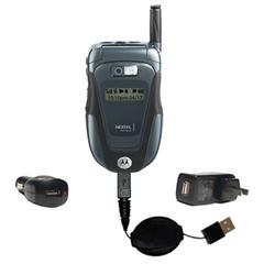 Gomadic Road Warrior Kit for the Motorola IC602 includes a Car & Wall Charger AND USB cable AND Battery Exte