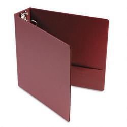 Universal Office Products Round Ring Binder, Suede Finish Vinyl, 2 Capacity, Maroon
