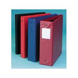 Universal Office Products Round Ring Binder with Label Holder, Suede Finish Vinyl, 3 Capacity, Maroon