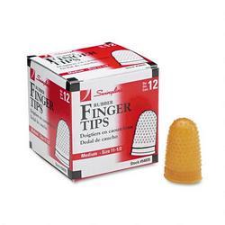 Swingline/Acco Brands Inc. Rubber Finger Pads, 5/8 Open End Inside Diameter, Size 11 1/2, Dozen