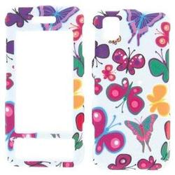 Wireless Emporium, Inc. Samsung Instinct M800 Colorful Butterflies Snap-On Protector Case Faceplate