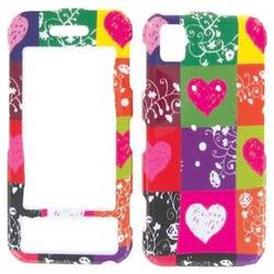Wireless Emporium, Inc. Samsung Instinct M800 Hearts & Boxes Snap-On Protector Case Faceplate