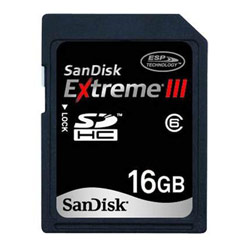 SanDisk Corporation SanDisk 16GB Extreme III SDHC Card