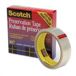 3M Scotch Clear Preservation Tape, Glossy Surface, 1 Core, 1 x 36 Yard Roll