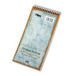Tops Business Forms Second Nature® Gregg Ruled Spiral Reporter's Notebook, 4 x 8, 70 White Sheets