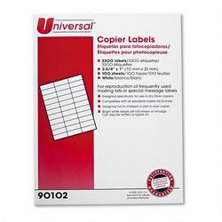 Universal Office Products Self Adhesive Address Labels for Copiers, Bright White, 1 x 2 3/4, 3300/Box