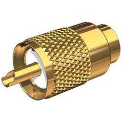 Shakespeare PL-259-58-G Gold Solder-Type Connector with UG175 adapter and a DooDad Cable Strain Reli