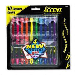Faber Castell/Sanford Ink Company Sharpie® Liquid Accent® Pen Style Highlighter, Ten Color Set