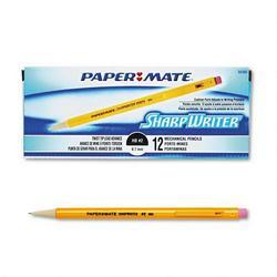 Papermate/Sanford Ink Company Sharpwriter® Mechanical Pencil, #2 Lead, Nonrefillable, Yellow, Dozen