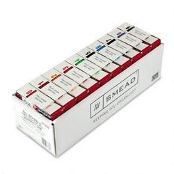 Smead Manufacturing Co. Single Digit Numerical End Tab Labels, Asstd Color Numerals 0 9, 10 Rolls of 500
